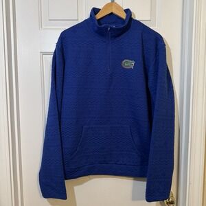 Women's Game Day Couture Royal Florida Gators Embossed Quarter‎ Zip Jacket XXL